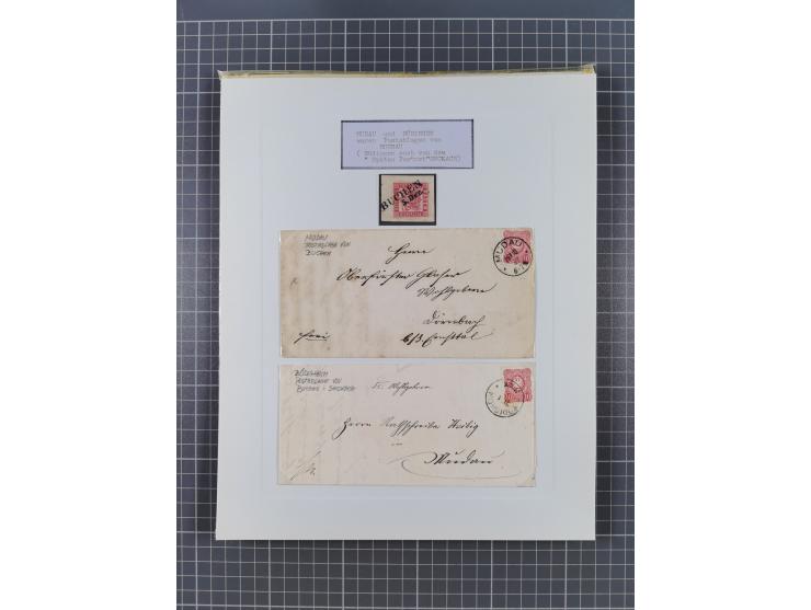 AACH bis ZELL, große Stempelsammlung von Vorphilatelie bis Nachverwendungen in 15 Schubern, mit über 900 Belegen und vielen l