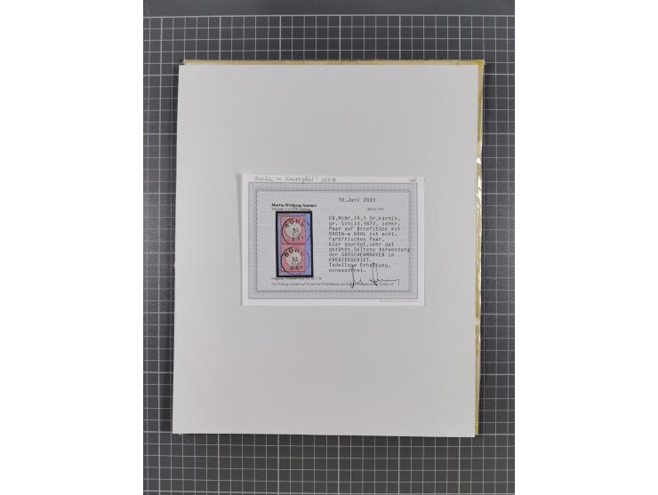 AACH bis ZELL, große Stempelsammlung von Vorphilatelie bis Nachverwendungen in 15 Schubern, mit über 900 Belegen und vielen l