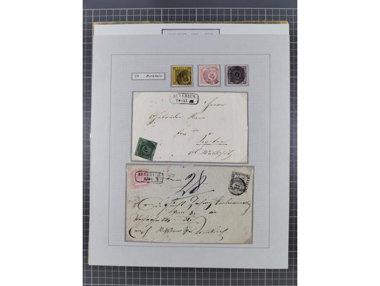 AACH bis ZELL, große Stempelsammlung von Vorphilatelie bis Nachverwendungen in 15 Schubern, mit über 900 Belegen und vielen l