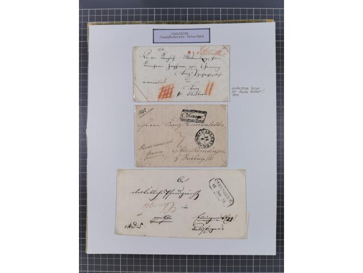 AACH bis ZELL, große Stempelsammlung von Vorphilatelie bis Nachverwendungen in 15 Schubern, mit über 900 Belegen und vielen l