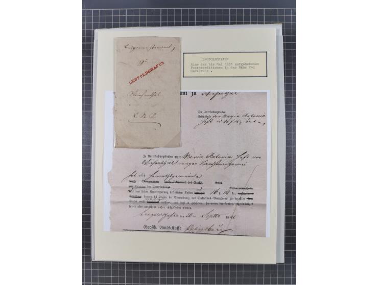 AACH bis ZELL, große Stempelsammlung von Vorphilatelie bis Nachverwendungen in 15 Schubern, mit über 900 Belegen und vielen l