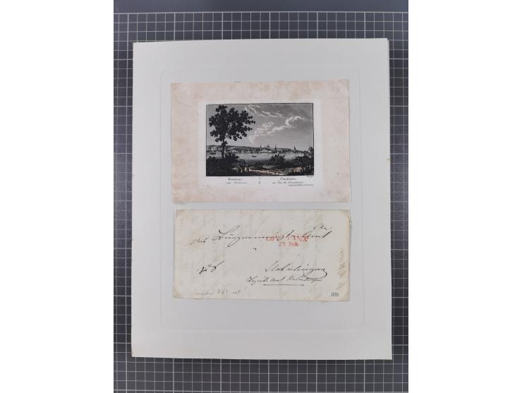 AACH bis ZELL, große Stempelsammlung von Vorphilatelie bis Nachverwendungen in 15 Schubern, mit über 900 Belegen und vielen l