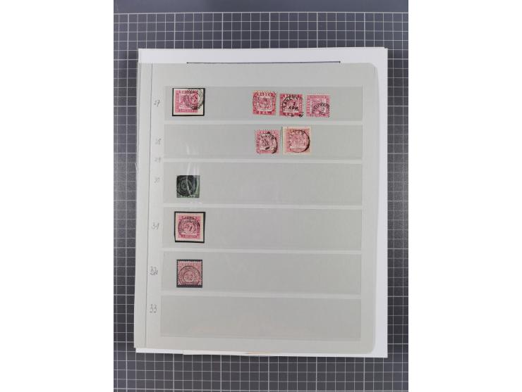 AACH bis ZELL, große Stempelsammlung von Vorphilatelie bis Nachverwendungen in 15 Schubern, mit über 900 Belegen und vielen l