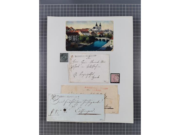 AACH bis ZELL, große Stempelsammlung von Vorphilatelie bis Nachverwendungen in 15 Schubern, mit über 900 Belegen und vielen l