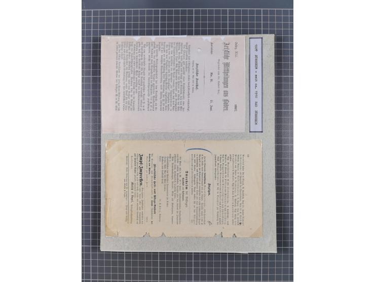 AACH bis ZELL, große Stempelsammlung von Vorphilatelie bis Nachverwendungen in 15 Schubern, mit über 900 Belegen und vielen l