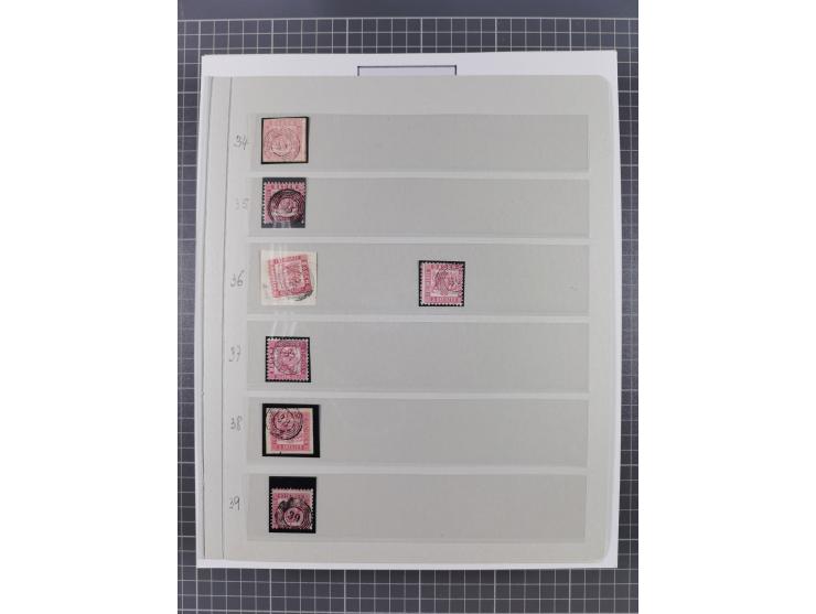 AACH bis ZELL, große Stempelsammlung von Vorphilatelie bis Nachverwendungen in 15 Schubern, mit über 900 Belegen und vielen l