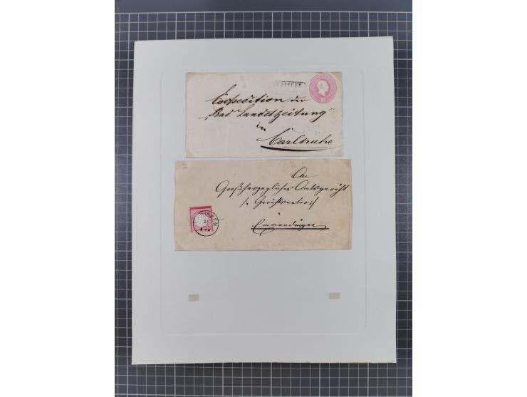 AACH bis ZELL, große Stempelsammlung von Vorphilatelie bis Nachverwendungen in 15 Schubern, mit über 900 Belegen und vielen l