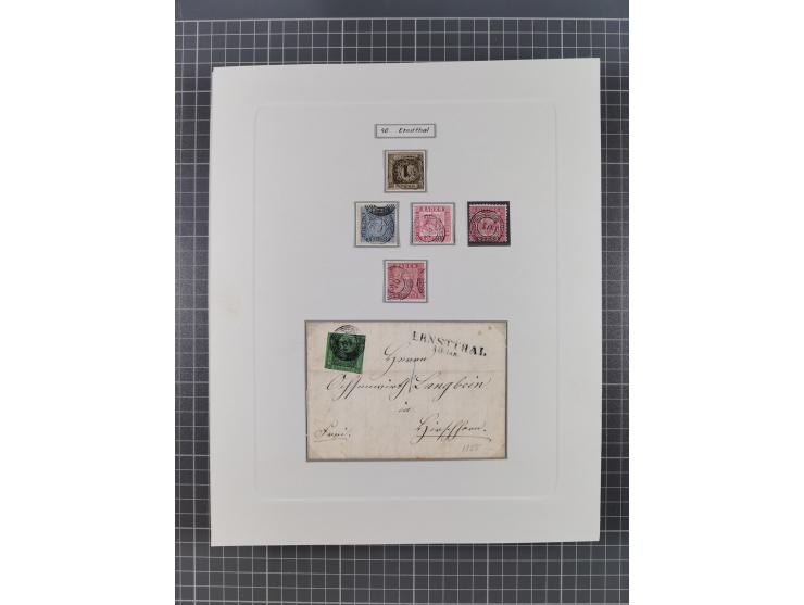 AACH bis ZELL, große Stempelsammlung von Vorphilatelie bis Nachverwendungen in 15 Schubern, mit über 900 Belegen und vielen l