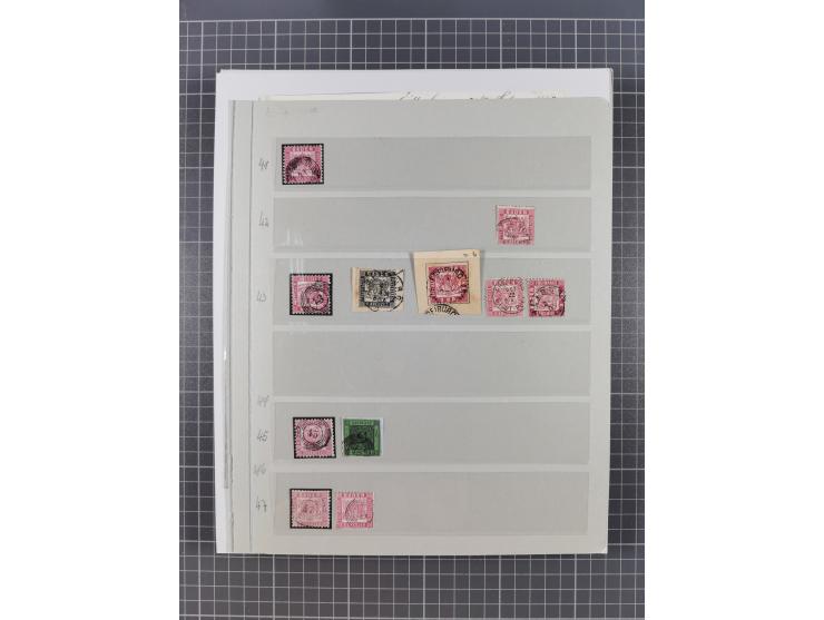 AACH bis ZELL, große Stempelsammlung von Vorphilatelie bis Nachverwendungen in 15 Schubern, mit über 900 Belegen und vielen l