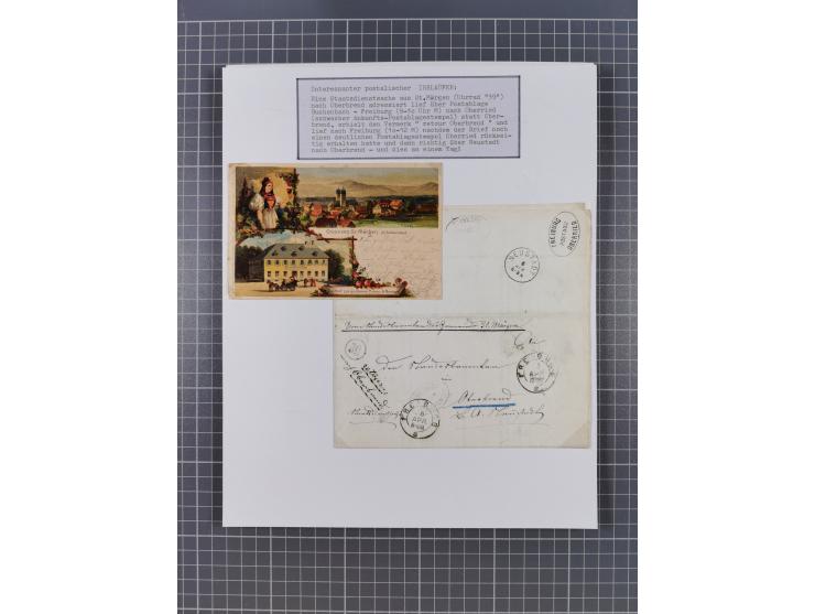 AACH bis ZELL, große Stempelsammlung von Vorphilatelie bis Nachverwendungen in 15 Schubern, mit über 900 Belegen und vielen l