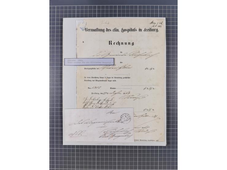 AACH bis ZELL, große Stempelsammlung von Vorphilatelie bis Nachverwendungen in 15 Schubern, mit über 900 Belegen und vielen l