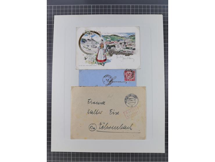 AACH bis ZELL, große Stempelsammlung von Vorphilatelie bis Nachverwendungen in 15 Schubern, mit über 900 Belegen und vielen l