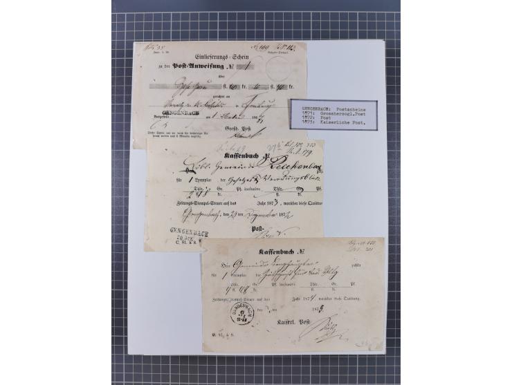 AACH bis ZELL, große Stempelsammlung von Vorphilatelie bis Nachverwendungen in 15 Schubern, mit über 900 Belegen und vielen l