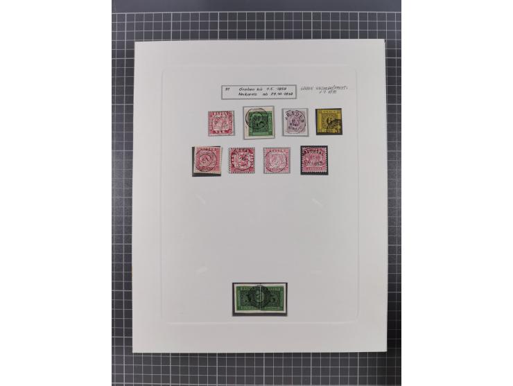 AACH bis ZELL, große Stempelsammlung von Vorphilatelie bis Nachverwendungen in 15 Schubern, mit über 900 Belegen und vielen l