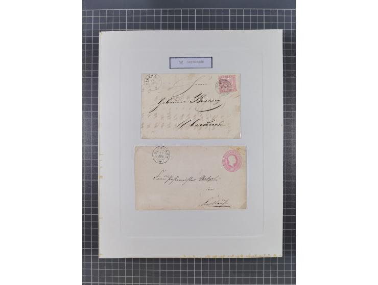 AACH bis ZELL, große Stempelsammlung von Vorphilatelie bis Nachverwendungen in 15 Schubern, mit über 900 Belegen und vielen l