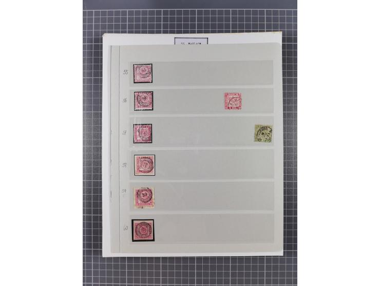 AACH bis ZELL, große Stempelsammlung von Vorphilatelie bis Nachverwendungen in 15 Schubern, mit über 900 Belegen und vielen l