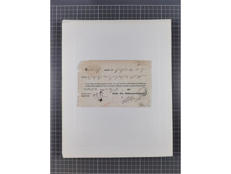 AACH bis ZELL, große Stempelsammlung von Vorphilatelie bis Nachverwendungen in 15 Schubern, mit über 900 Belegen und vielen l