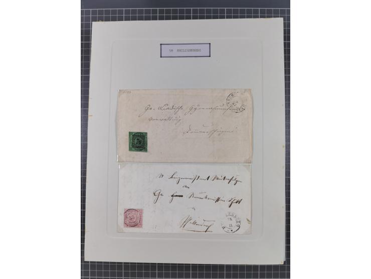 AACH bis ZELL, große Stempelsammlung von Vorphilatelie bis Nachverwendungen in 15 Schubern, mit über 900 Belegen und vielen l