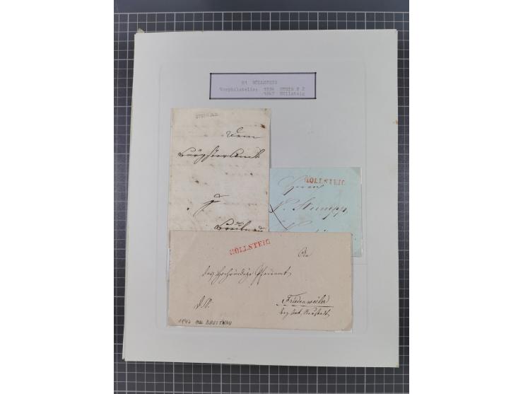 AACH bis ZELL, große Stempelsammlung von Vorphilatelie bis Nachverwendungen in 15 Schubern, mit über 900 Belegen und vielen l