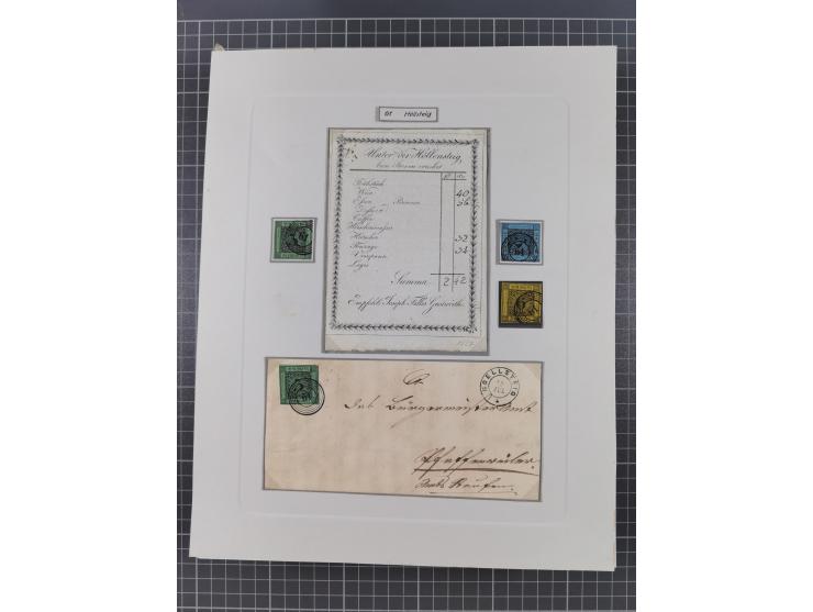 AACH bis ZELL, große Stempelsammlung von Vorphilatelie bis Nachverwendungen in 15 Schubern, mit über 900 Belegen und vielen l