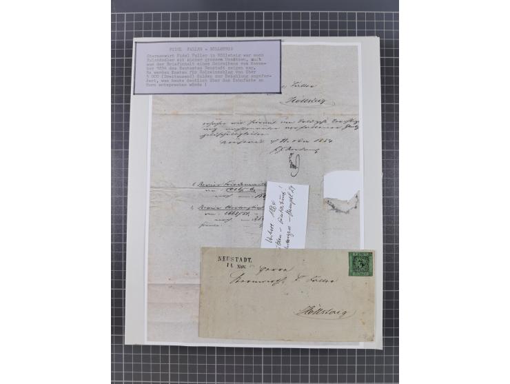 AACH bis ZELL, große Stempelsammlung von Vorphilatelie bis Nachverwendungen in 15 Schubern, mit über 900 Belegen und vielen l