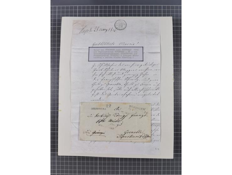 AACH bis ZELL, große Stempelsammlung von Vorphilatelie bis Nachverwendungen in 15 Schubern, mit über 900 Belegen und vielen l