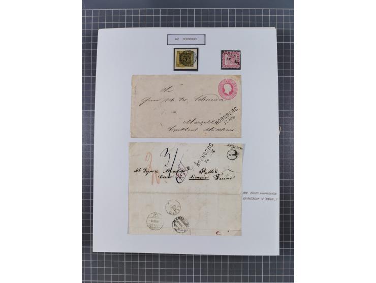 AACH bis ZELL, große Stempelsammlung von Vorphilatelie bis Nachverwendungen in 15 Schubern, mit über 900 Belegen und vielen l