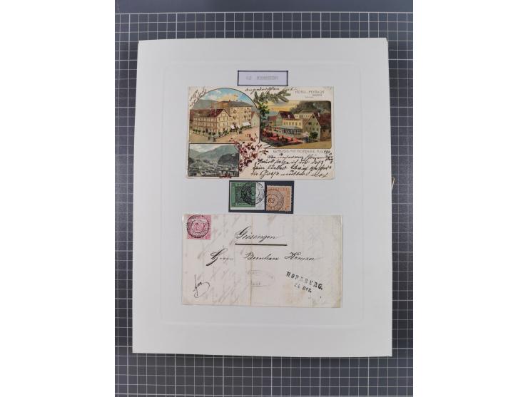 AACH bis ZELL, große Stempelsammlung von Vorphilatelie bis Nachverwendungen in 15 Schubern, mit über 900 Belegen und vielen l