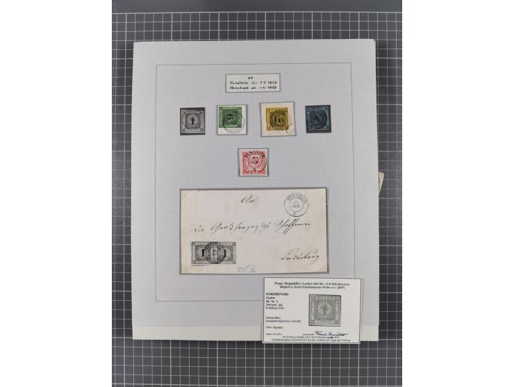 AACH bis ZELL, große Stempelsammlung von Vorphilatelie bis Nachverwendungen in 15 Schubern, mit über 900 Belegen und vielen l