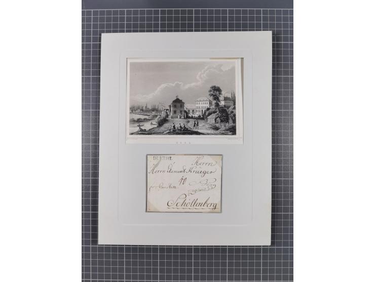 AACH bis ZELL, große Stempelsammlung von Vorphilatelie bis Nachverwendungen in 15 Schubern, mit über 900 Belegen und vielen l