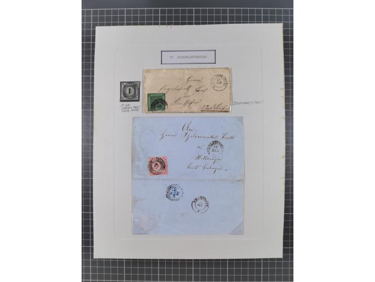 AACH bis ZELL, große Stempelsammlung von Vorphilatelie bis Nachverwendungen in 15 Schubern, mit über 900 Belegen und vielen l