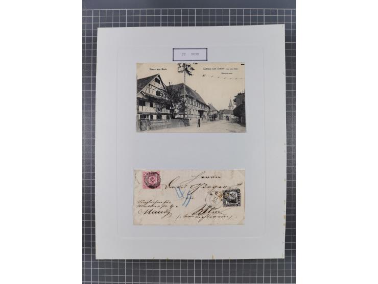 AACH bis ZELL, große Stempelsammlung von Vorphilatelie bis Nachverwendungen in 15 Schubern, mit über 900 Belegen und vielen l