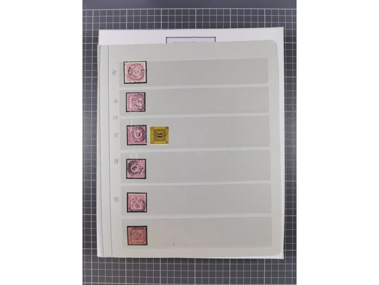 AACH bis ZELL, große Stempelsammlung von Vorphilatelie bis Nachverwendungen in 15 Schubern, mit über 900 Belegen und vielen l