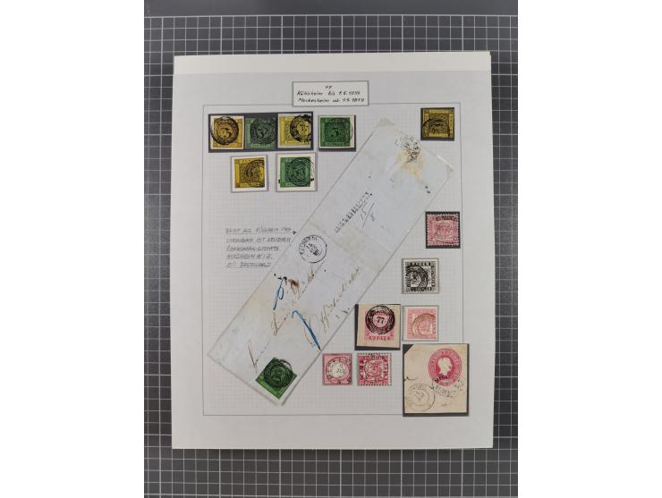 AACH bis ZELL, große Stempelsammlung von Vorphilatelie bis Nachverwendungen in 15 Schubern, mit über 900 Belegen und vielen l