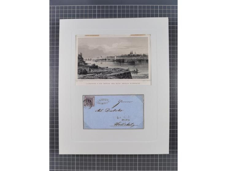 AACH bis ZELL, große Stempelsammlung von Vorphilatelie bis Nachverwendungen in 15 Schubern, mit über 900 Belegen und vielen l