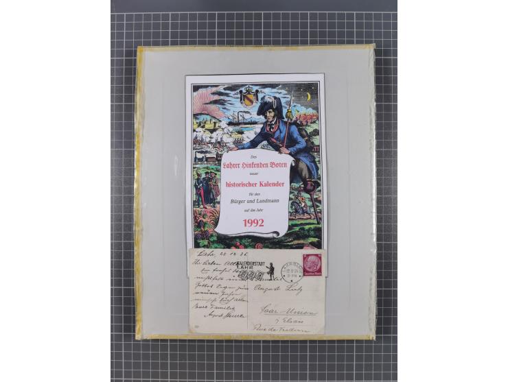 AACH bis ZELL, große Stempelsammlung von Vorphilatelie bis Nachverwendungen in 15 Schubern, mit über 900 Belegen und vielen l