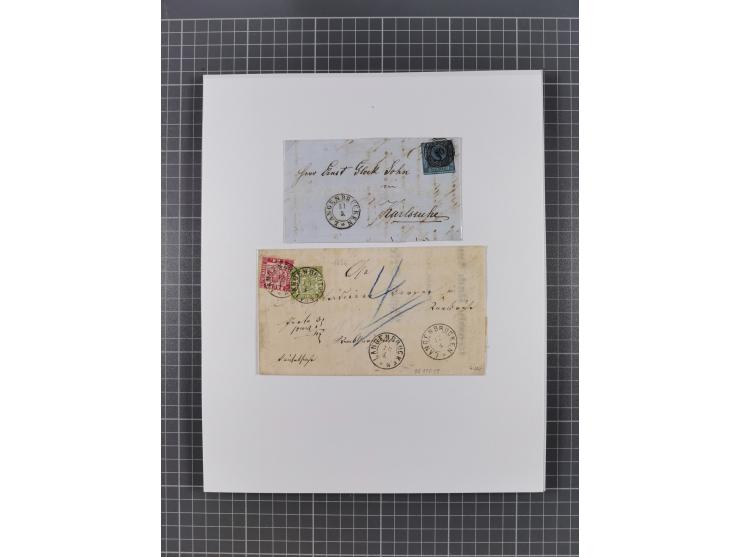 AACH bis ZELL, große Stempelsammlung von Vorphilatelie bis Nachverwendungen in 15 Schubern, mit über 900 Belegen und vielen l