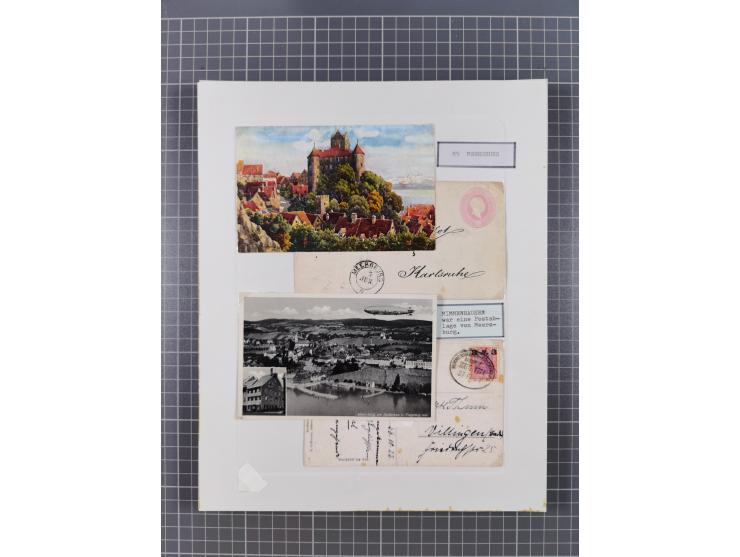 AACH bis ZELL, große Stempelsammlung von Vorphilatelie bis Nachverwendungen in 15 Schubern, mit über 900 Belegen und vielen l