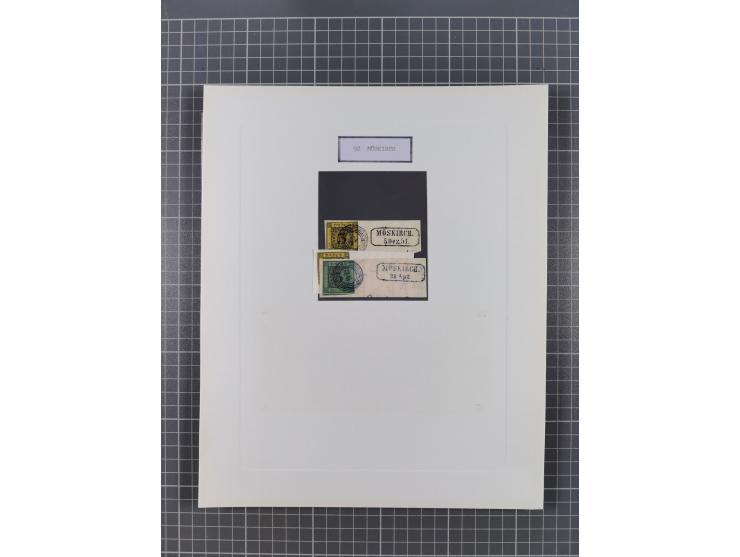 AACH bis ZELL, große Stempelsammlung von Vorphilatelie bis Nachverwendungen in 15 Schubern, mit über 900 Belegen und vielen l