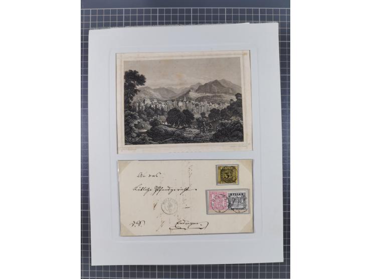 AACH bis ZELL, große Stempelsammlung von Vorphilatelie bis Nachverwendungen in 15 Schubern, mit über 900 Belegen und vielen l