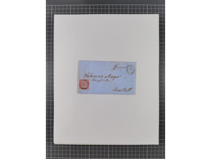 AACH bis ZELL, große Stempelsammlung von Vorphilatelie bis Nachverwendungen in 15 Schubern, mit über 900 Belegen und vielen l