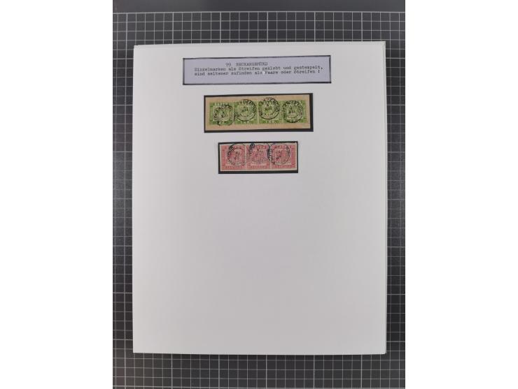 AACH bis ZELL, große Stempelsammlung von Vorphilatelie bis Nachverwendungen in 15 Schubern, mit über 900 Belegen und vielen l