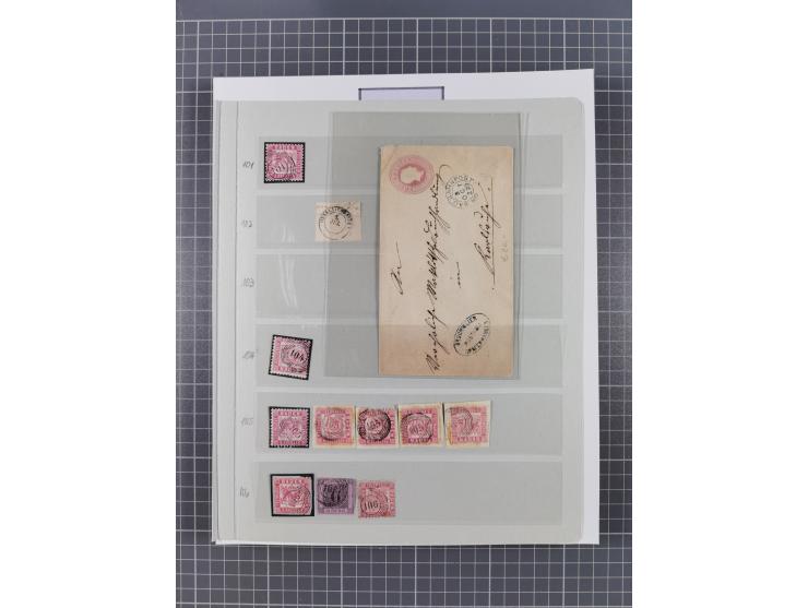 AACH bis ZELL, große Stempelsammlung von Vorphilatelie bis Nachverwendungen in 15 Schubern, mit über 900 Belegen und vielen l