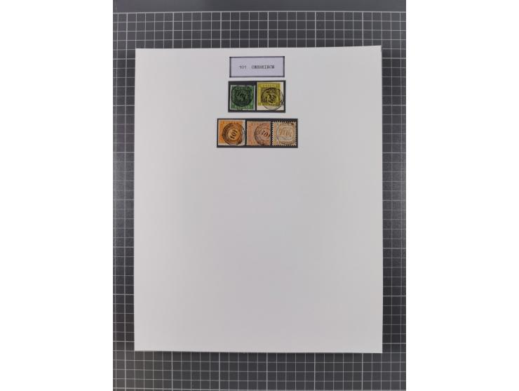 AACH bis ZELL, große Stempelsammlung von Vorphilatelie bis Nachverwendungen in 15 Schubern, mit über 900 Belegen und vielen l