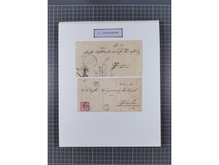 AACH bis ZELL, große Stempelsammlung von Vorphilatelie bis Nachverwendungen in 15 Schubern, mit über 900 Belegen und vielen l