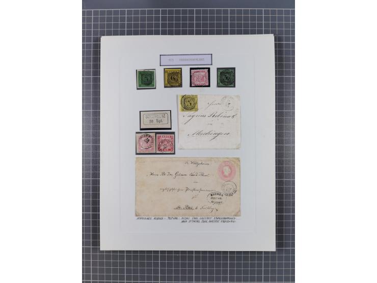 AACH bis ZELL, große Stempelsammlung von Vorphilatelie bis Nachverwendungen in 15 Schubern, mit über 900 Belegen und vielen l