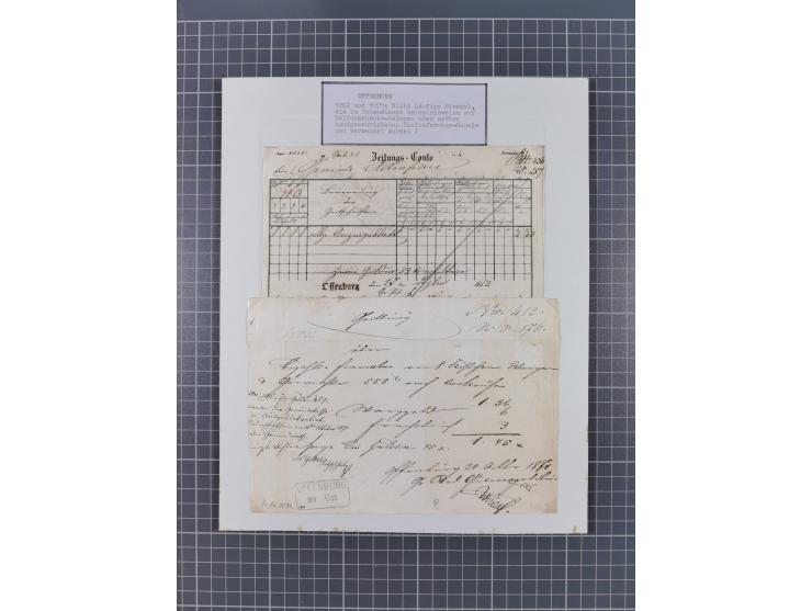 AACH bis ZELL, große Stempelsammlung von Vorphilatelie bis Nachverwendungen in 15 Schubern, mit über 900 Belegen und vielen l