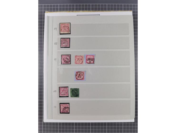 AACH bis ZELL, große Stempelsammlung von Vorphilatelie bis Nachverwendungen in 15 Schubern, mit über 900 Belegen und vielen l