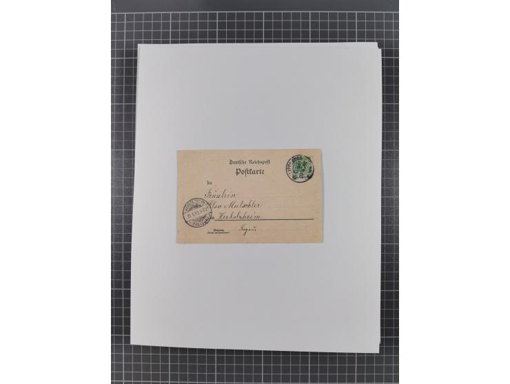 AACH bis ZELL, große Stempelsammlung von Vorphilatelie bis Nachverwendungen in 15 Schubern, mit über 900 Belegen und vielen l