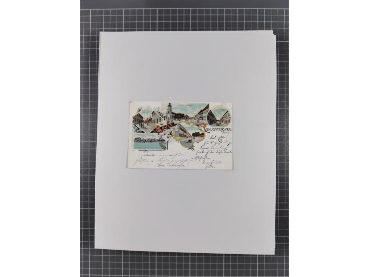 AACH bis ZELL, große Stempelsammlung von Vorphilatelie bis Nachverwendungen in 15 Schubern, mit über 900 Belegen und vielen l